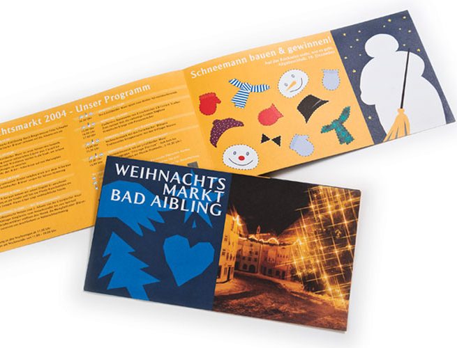 Folder für den Weihnachtsmarkt Bad Aibling