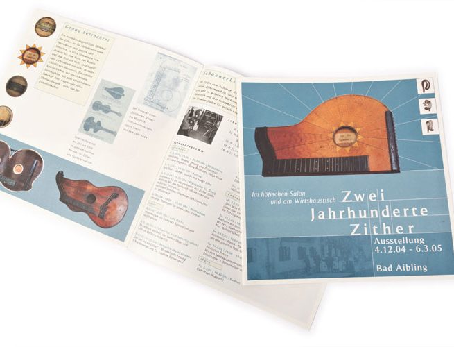 Broschüre für die Zitherausstellung Bad Aibling