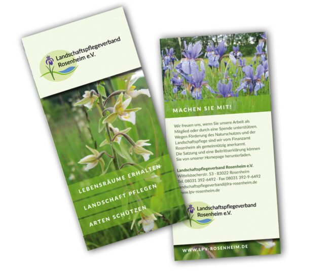 Folder für den Landschaftspflegeverband Rosenheim